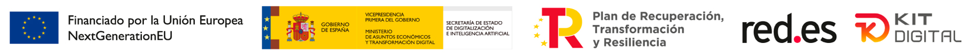 Logos institucionales Kit Digital — Unión Europea, Next Generation EU